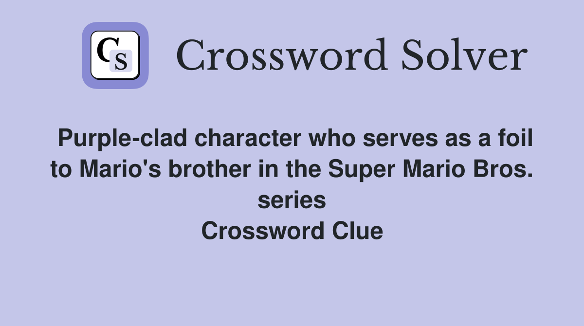 purple-clad-character-who-serves-as-a-foil-to-mario-s-brother-in-the